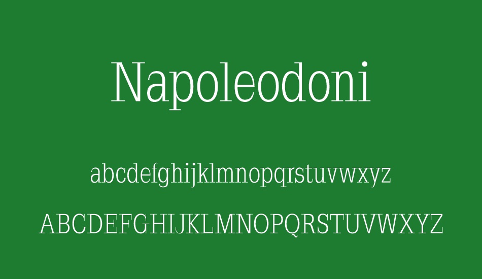 Napoleodoni font