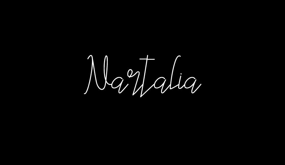 Nartalia font big