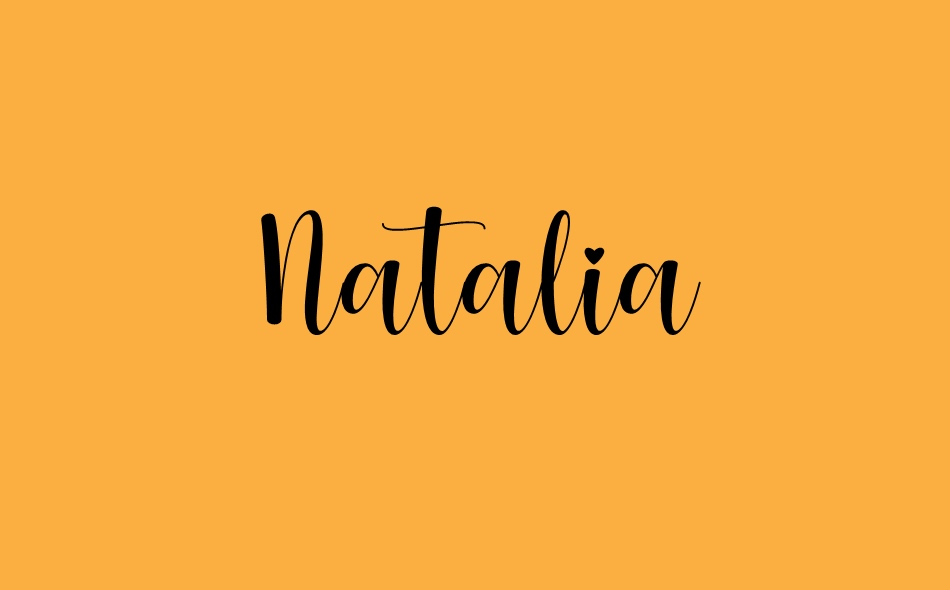 Natalia font big