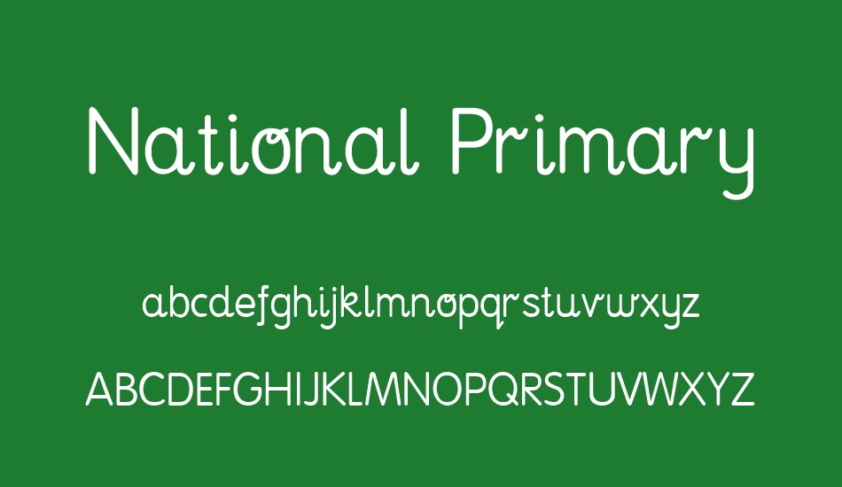 National Primary font