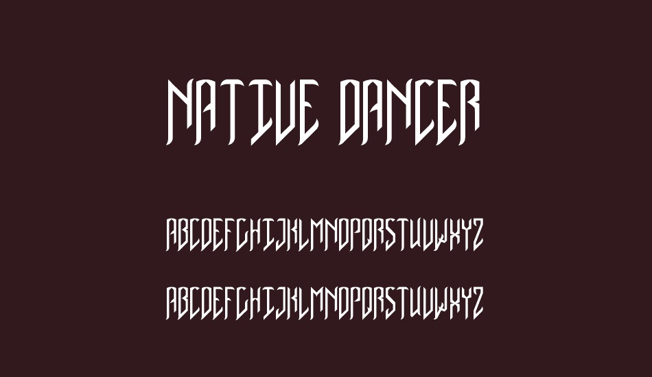 Native Dancer font