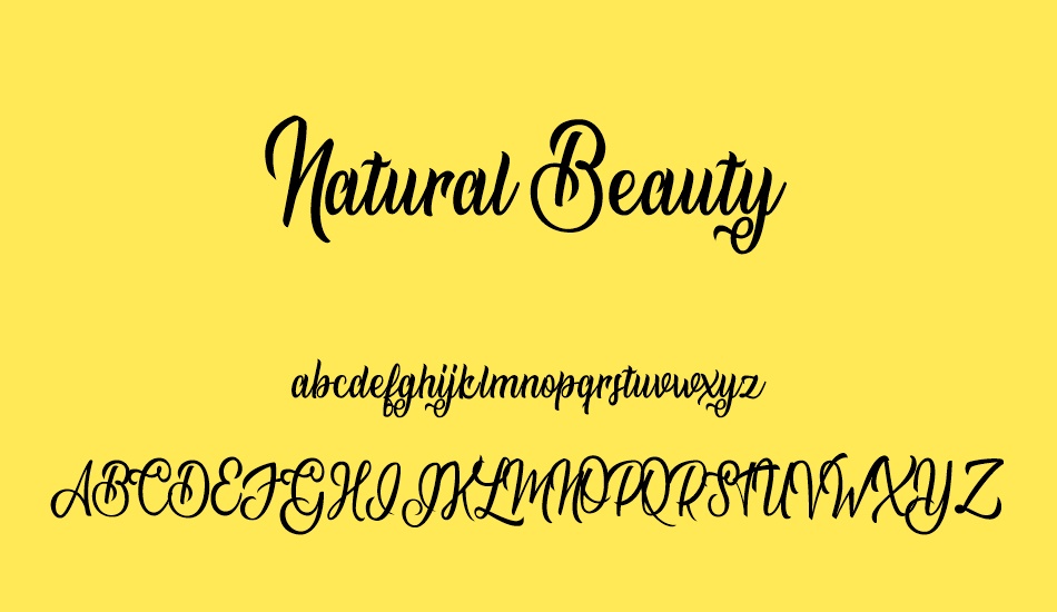 Nature Beauty Font