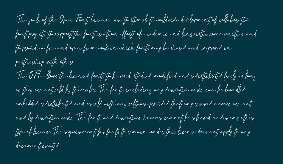 Natural Signature font 1