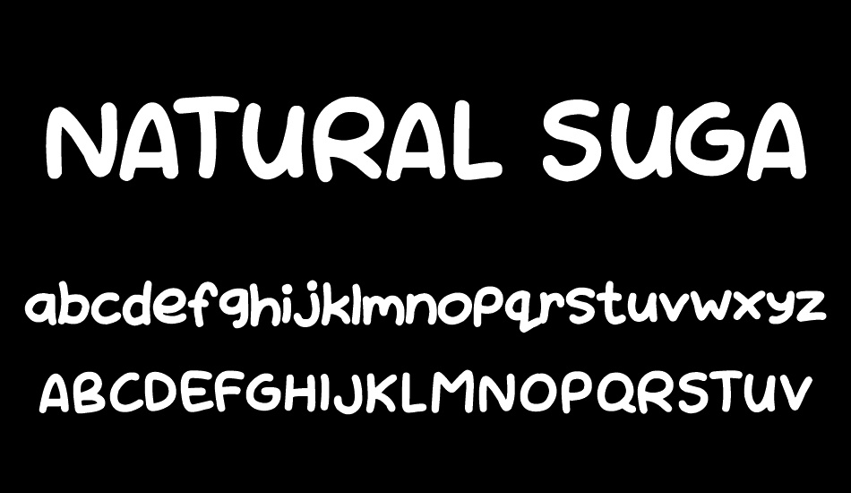 NATURAL SUGARS font