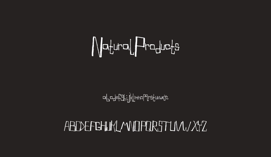 NaturalProducts font