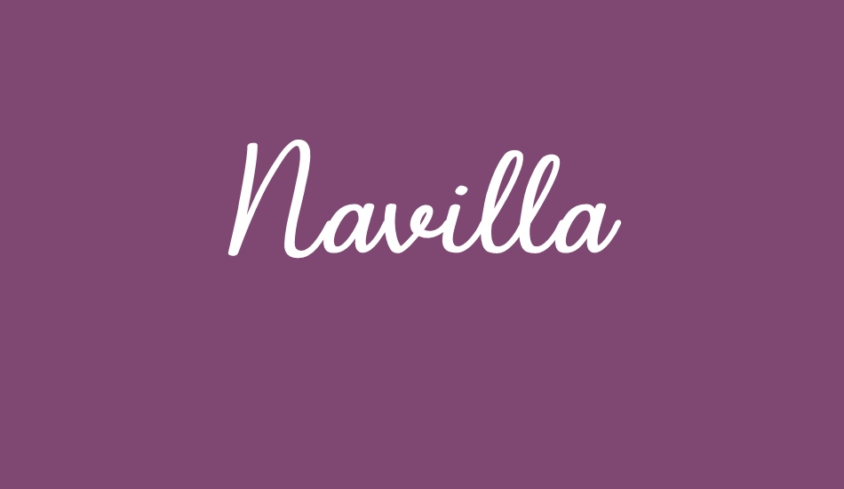 Navilla font big