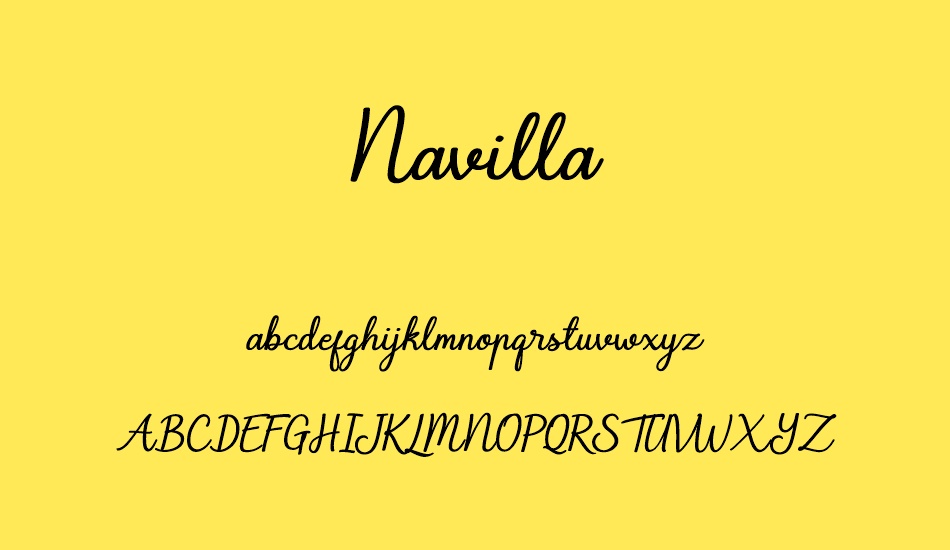 Navilla font