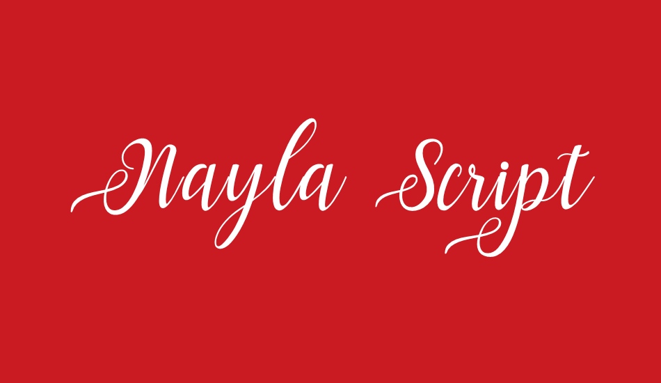 Nayla Script font big