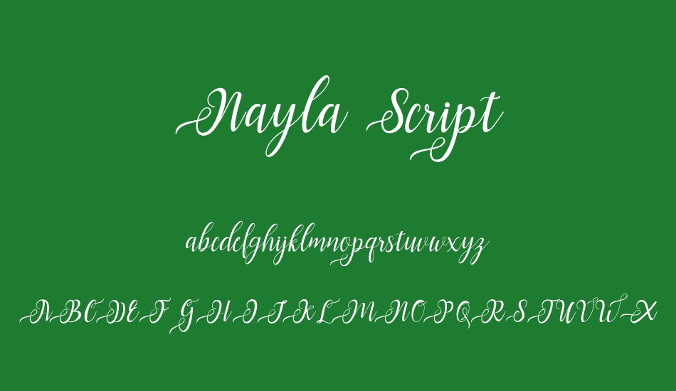 Nayla Script font