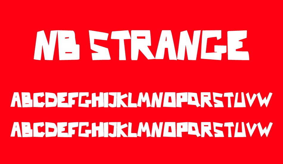 Nb Strange font