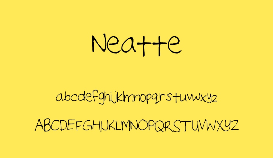 Neatte font