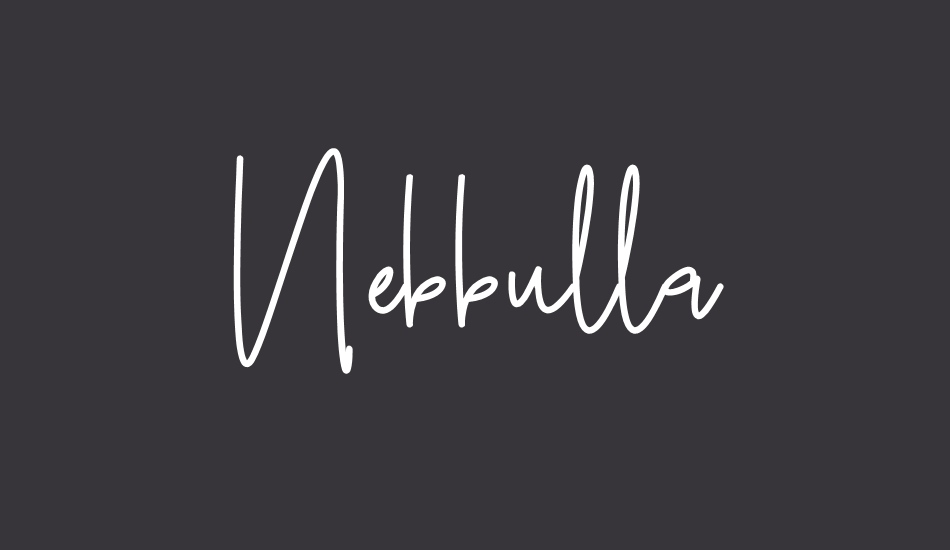 Nebbulla font big