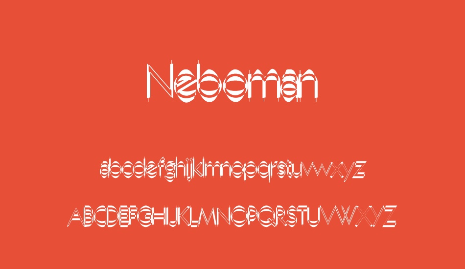 Neboman font