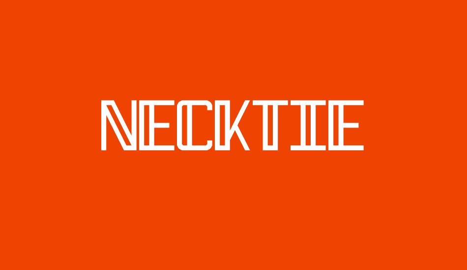 Necktie font big