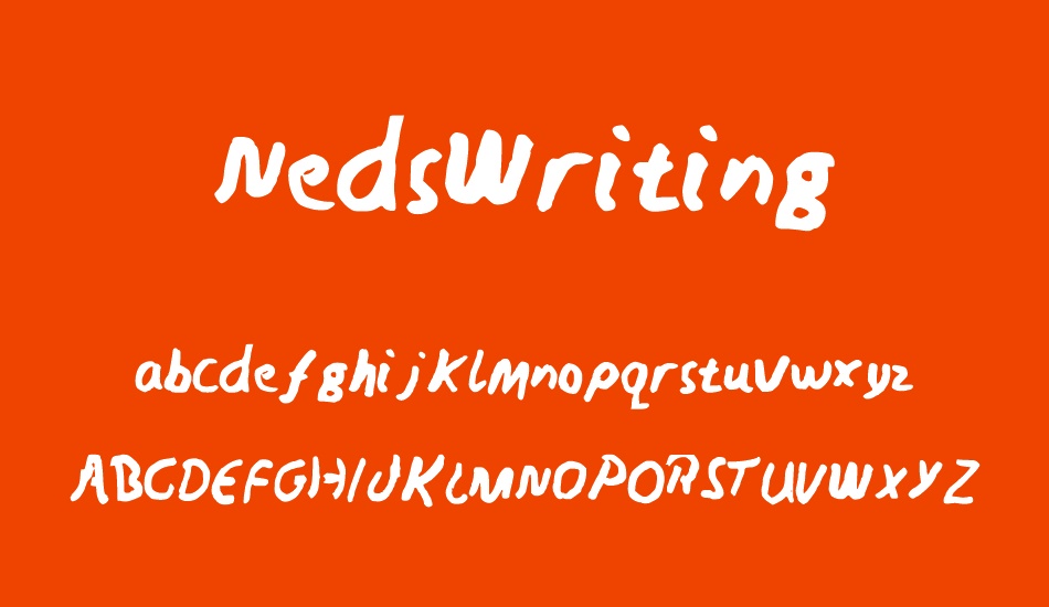 NedsWriting font