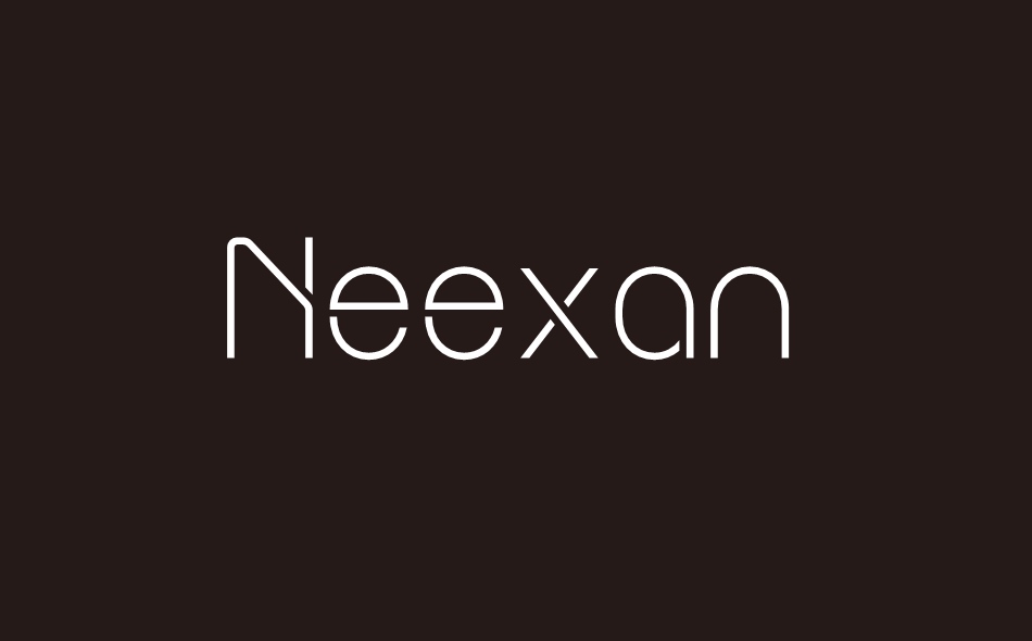 Neexan font big
