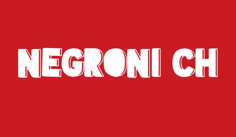 Negroni Chaos font big