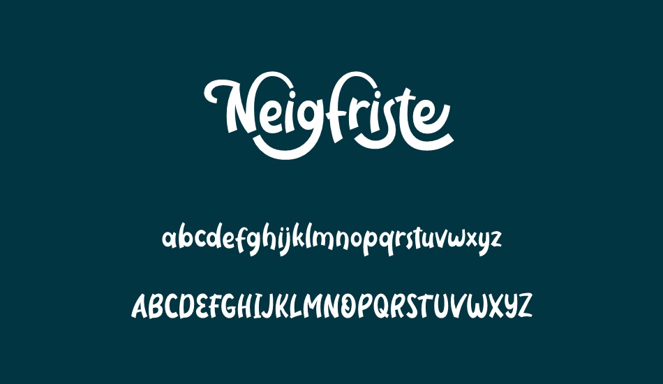 Neigfriste font