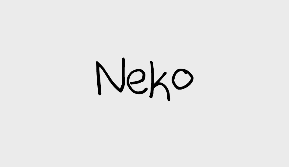 Neko font big