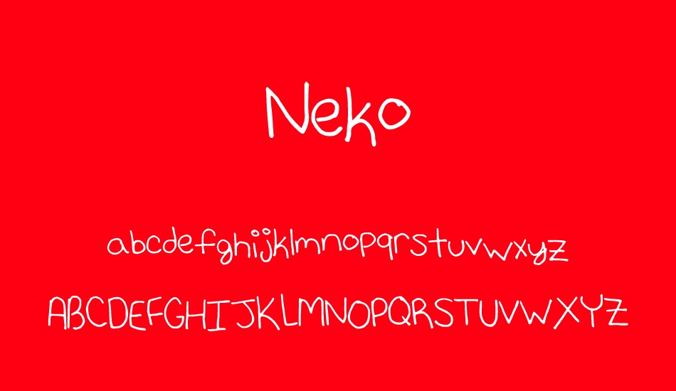 Neko font