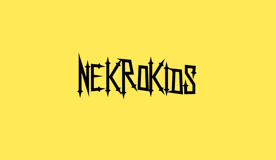 NekroKids font big