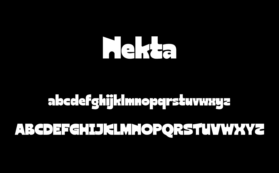 Nekta font