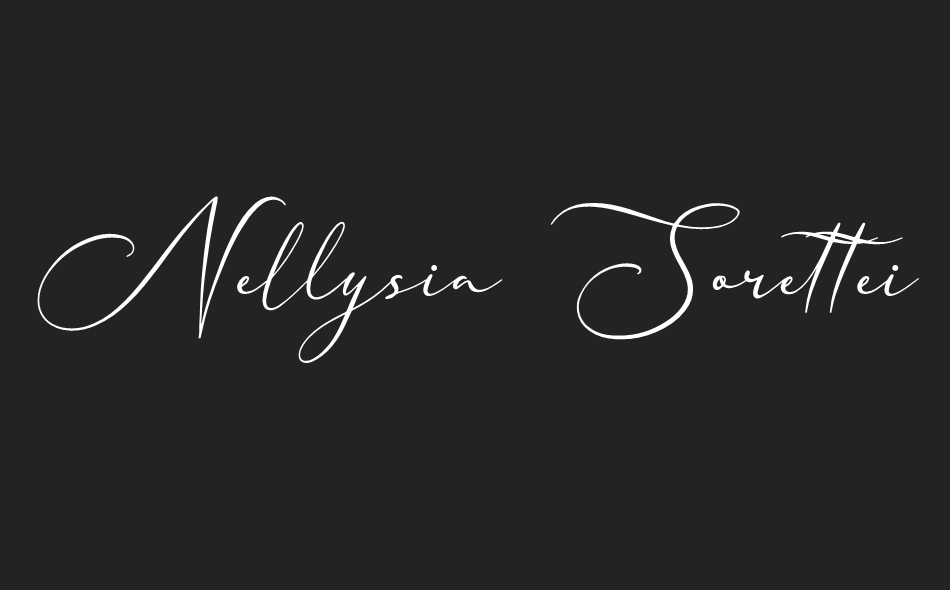 Nellysia Sorettein font big