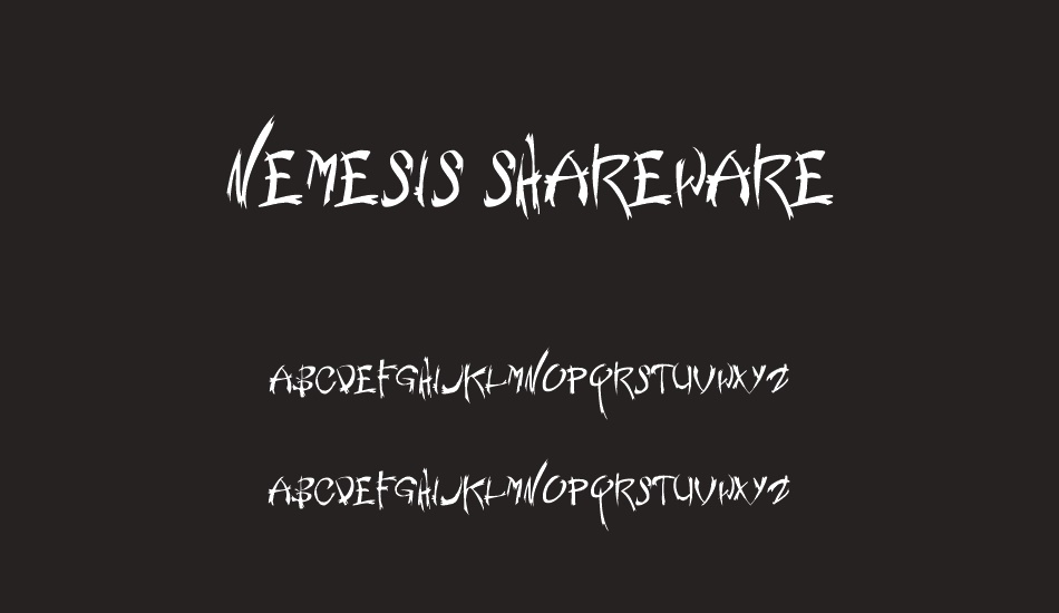 Nemesis Shareware font