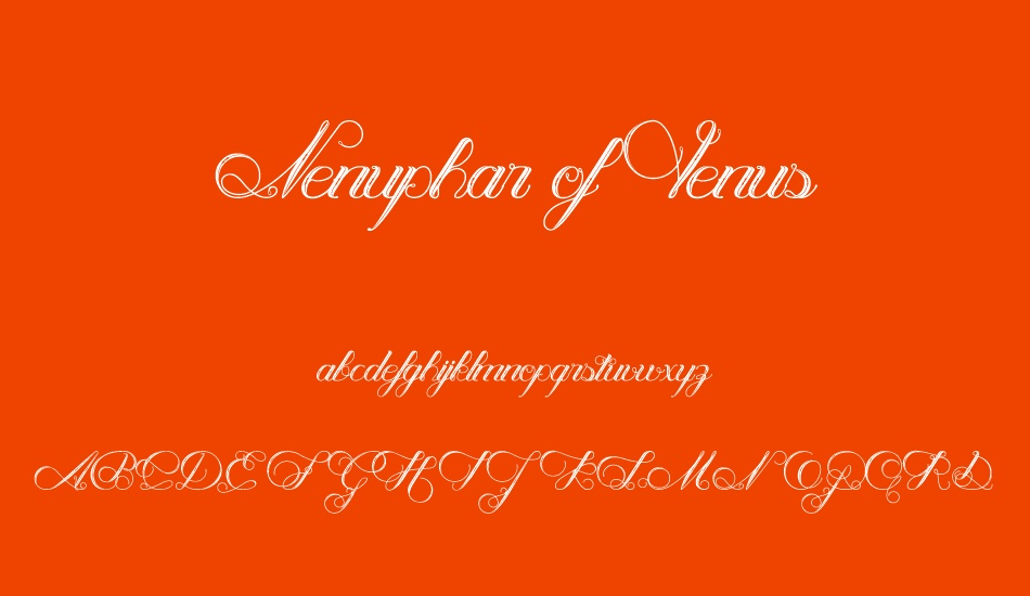 Nenuphar of Venus font