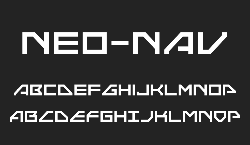 Neo-Navy font