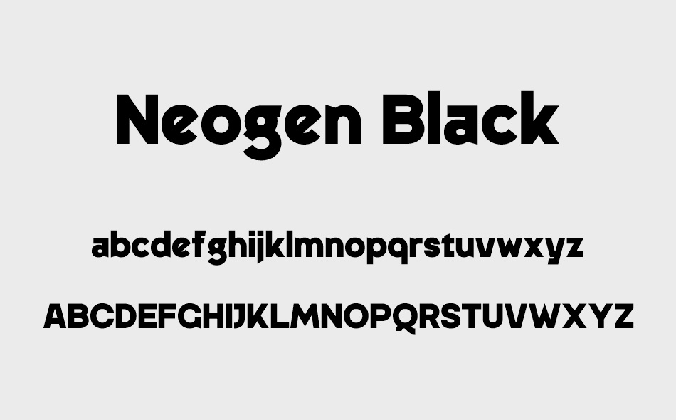Neogen font