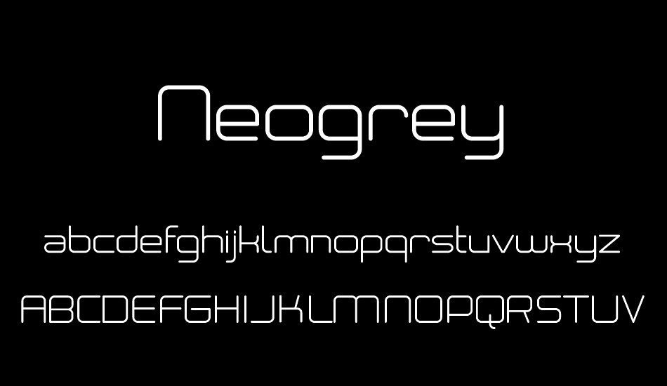 Neogrey font