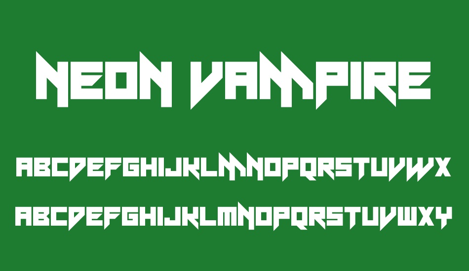 Neon Vampire font