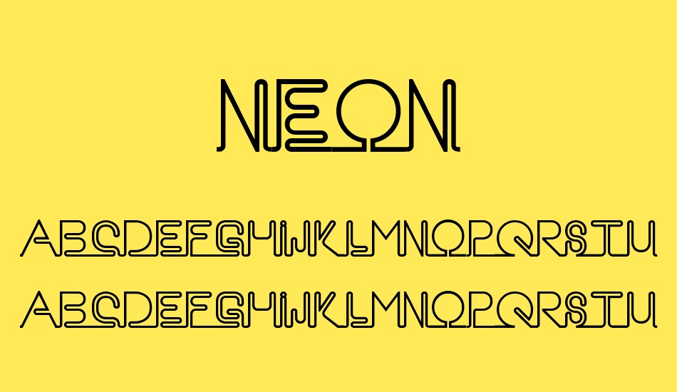 Neon font