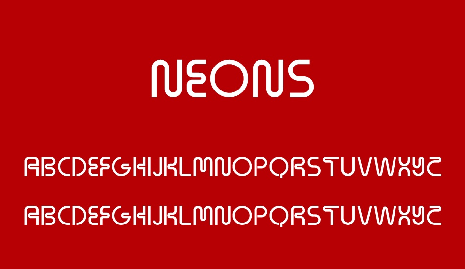 Neons font