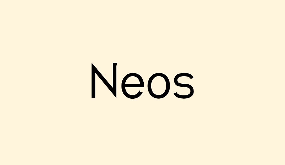 Neos font big