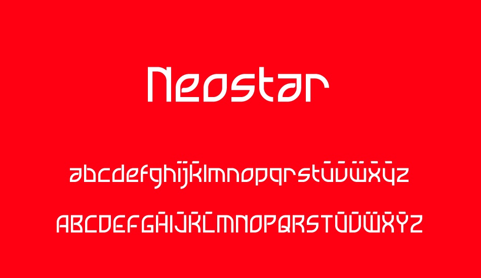 Neostar font