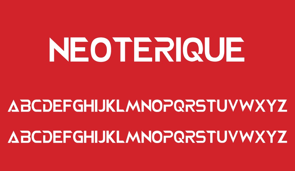 NEOTERIQUE font