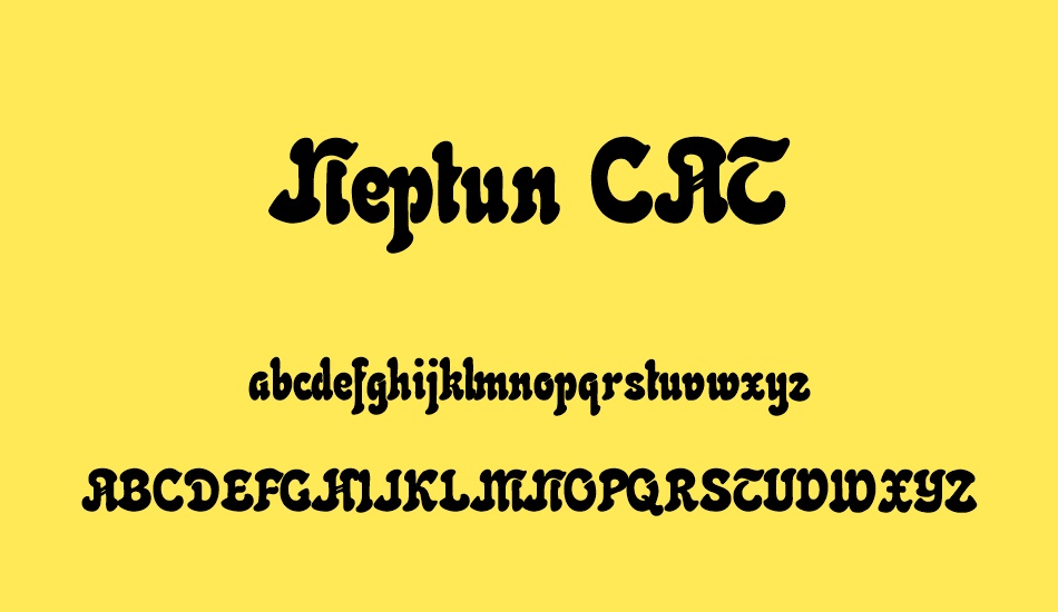 Neptun CAT font