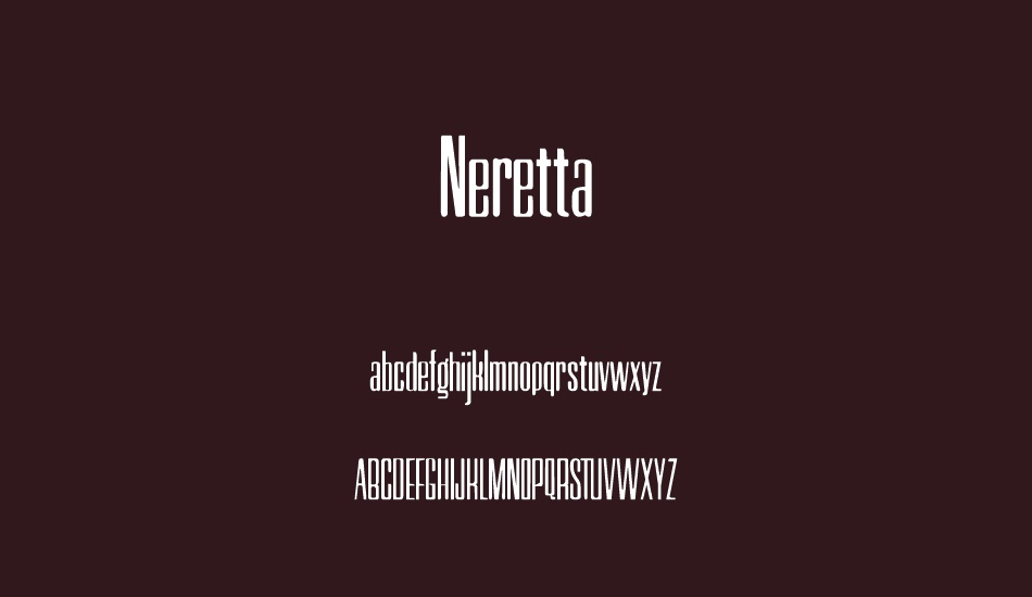 Neretta font