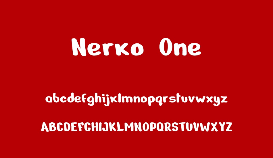 Nerko One font