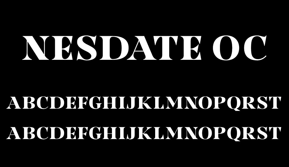 Nesdate October Ten font