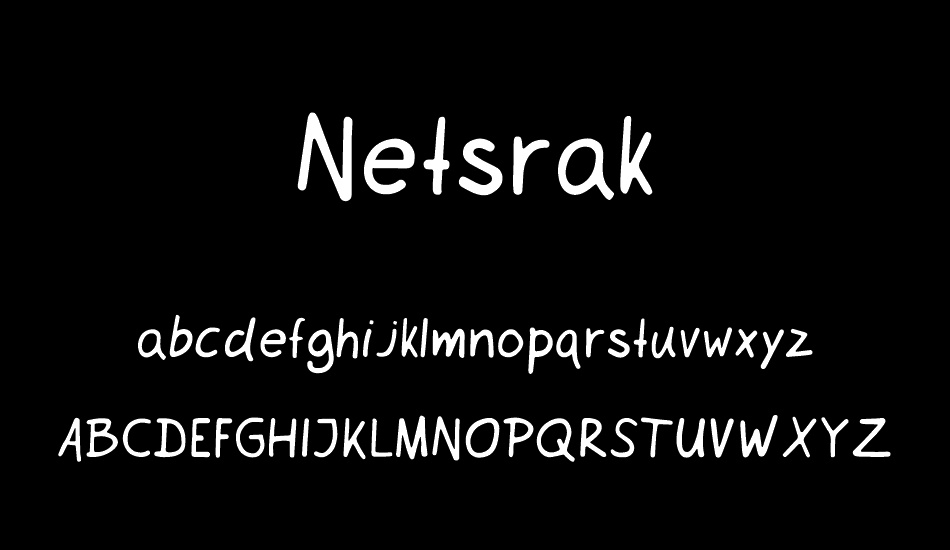 Netsrak font