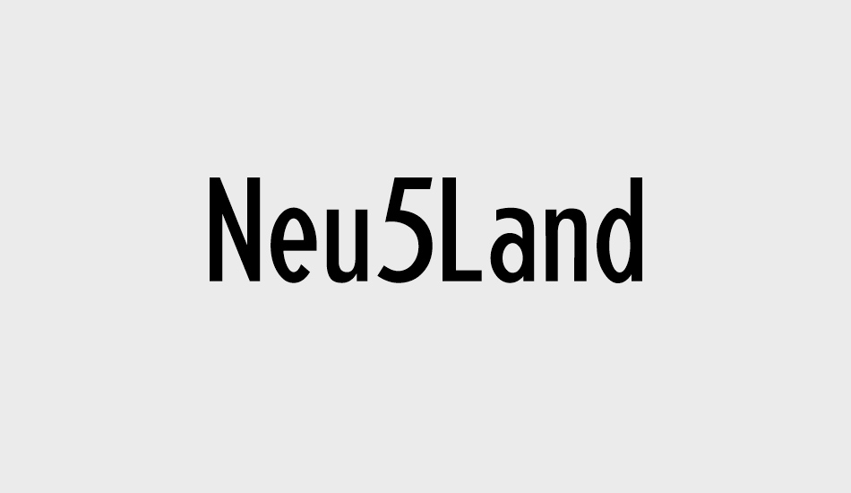 Neu5Land font big