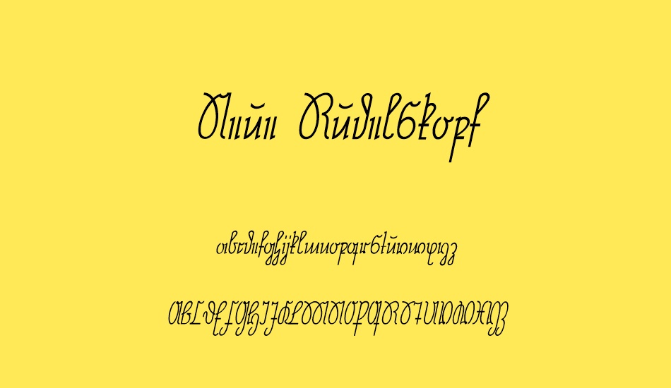 Neue Rudelskopf font