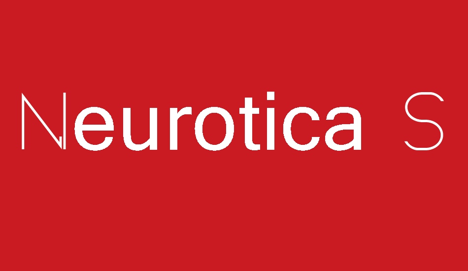 Neurotica Sans font big