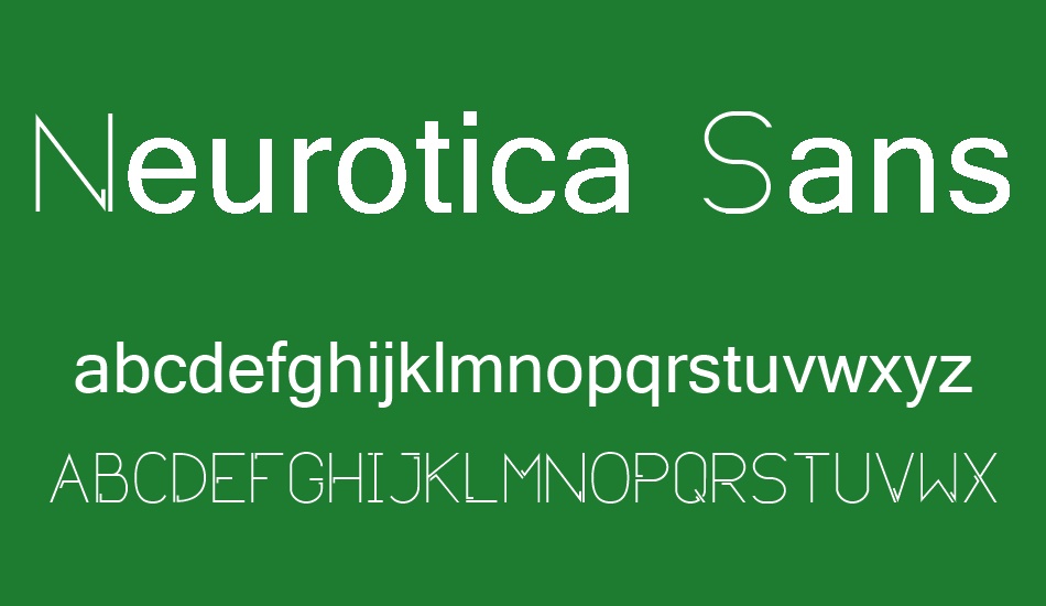 Neurotica Sans font