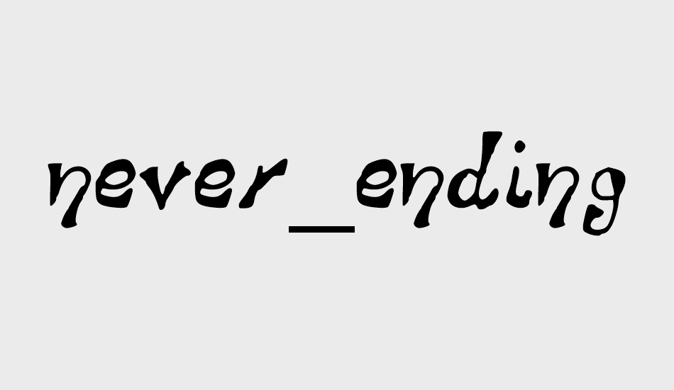 never_ending font big