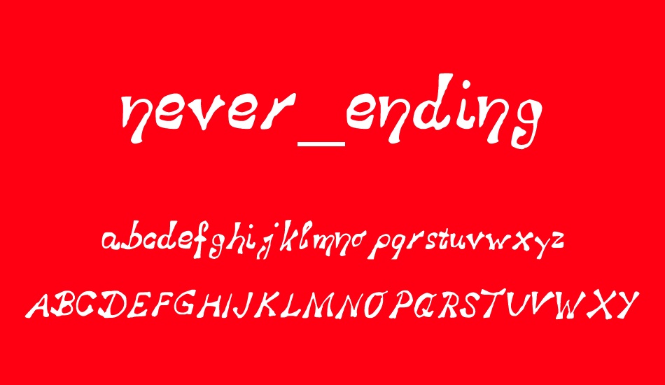 never_ending font