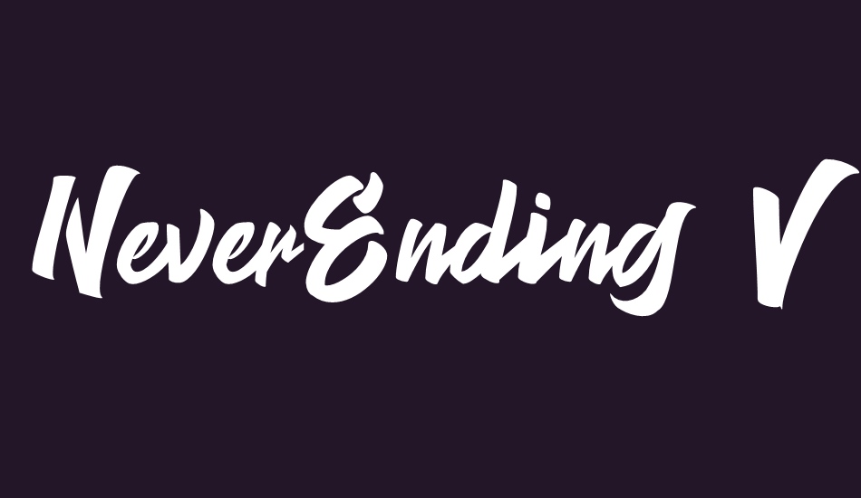 NeverEnding Free Version font big